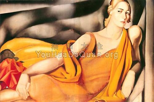 Woman in Yellow - 塔梅拉·德·莱姆皮卡